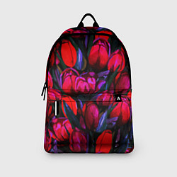 Рюкзак Тюльпаны - поле красных цветов, цвет: 3D-принт — фото 2