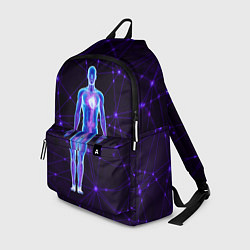 Рюкзак Неоновый человек в нейросети, цвет: 3D-принт