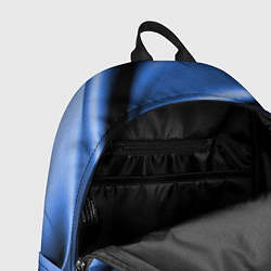 Рюкзак Складки гладкой синей ткани, цвет: 3D-принт — фото 2