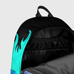 Рюкзак Breaking Benjamin неоновый огонь, цвет: 3D-принт — фото 2