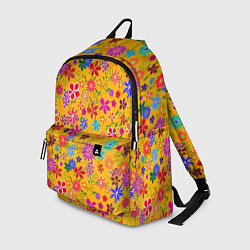 Рюкзак Нарисованные цветы - орнамент, цвет: 3D-принт