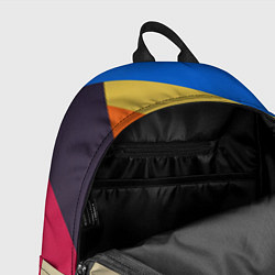 Рюкзак Геометрические разноцветные фигyры, цвет: 3D-принт — фото 2