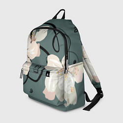 Рюкзак Цветы и линии, цвет: 3D-принт