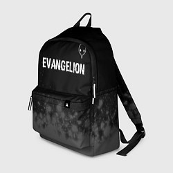 Рюкзак Evangelion glitch на темном фоне: символ сверху, цвет: 3D-принт