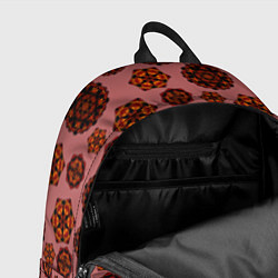 Рюкзак Мандалы на сливовом фоне, цвет: 3D-принт — фото 2