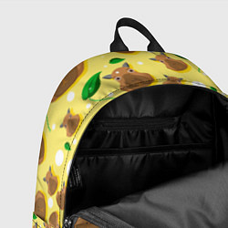Рюкзак Капибара паттерн, цвет: 3D-принт — фото 2