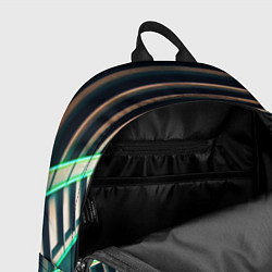 Рюкзак Неоновые фонари на космическом коридоре, цвет: 3D-принт — фото 2