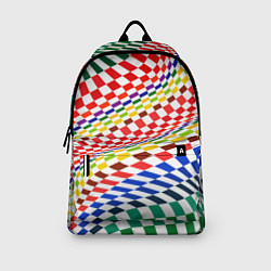 Рюкзак Разноцветная оптическая иллюзия, цвет: 3D-принт — фото 2