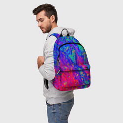 Рюкзак Разноцветная импрессивная композиция, цвет: 3D-принт — фото 2