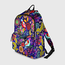 Рюкзак Multicolored floral patterns, цвет: 3D-принт