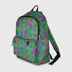 Рюкзак Яркий неоновый цветочный узор, цвет: 3D-принт