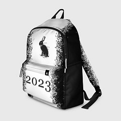 Рюкзак Кролик 2023 силуэт: символ, надпись на светлом, цвет: 3D-принт