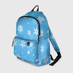 Рюкзак Голубой снегопад, цвет: 3D-принт