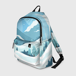 Рюкзак Заснеженные горы, цвет: 3D-принт