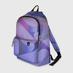 Рюкзак Абстрактные фиолетовые прямоугольники со скругленн