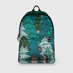Рюкзак Ежи в еловом лесу, цвет: 3D-принт — фото 2