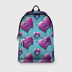 Рюкзак Паттерн сердца и капли, цвет: 3D-принт — фото 2