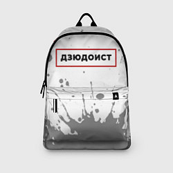 Рюкзак Дзюдоист - в красной рамке на светлом, цвет: 3D-принт — фото 2