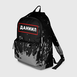 Рюкзак Даниил - в красной рамке на темном, цвет: 3D-принт
