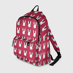 Рюкзак Bunny Pattern red, цвет: 3D-принт