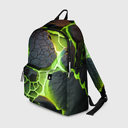 Рюкзак Зеленая неоновая лава, цвет: 3D-принт