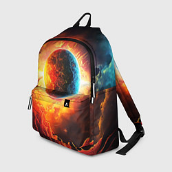 Рюкзак Планета в огненном космосе, цвет: 3D-принт