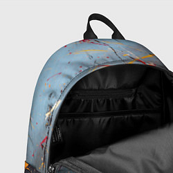 Рюкзак Тёмно-серый туман и краски, цвет: 3D-принт — фото 2