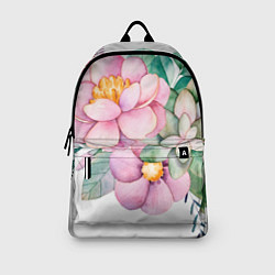 Рюкзак Пастельные цветы - посередине, цвет: 3D-принт — фото 2
