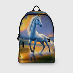 Рюкзак Белая лошадь на рассвете, цвет: 3D-принт — фото 2