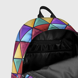 Рюкзак Геометрический красочный паттерн, цвет: 3D-принт — фото 2
