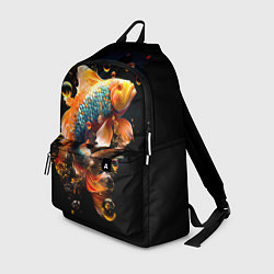 Рюкзак Золотая рыбка с изумрудной чешуей, цвет: 3D-принт