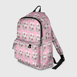 Рюкзак Flowers on a pink background