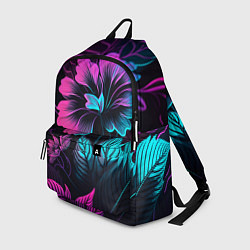 Рюкзак Неоновый цветок, цвет: 3D-принт