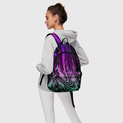Рюкзак Неоновые цвета брызги краски гранжевая текстура, цвет: 3D-принт — фото 2