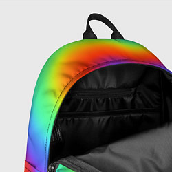 Рюкзак Сердце - радужный градиент, цвет: 3D-принт — фото 2