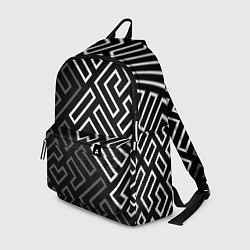 Рюкзак Черно белый лабиринт, цвет: 3D-принт