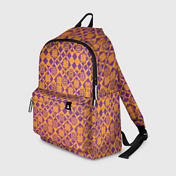 Рюкзак Оранжевый векторный узор, цвет: 3D-принт