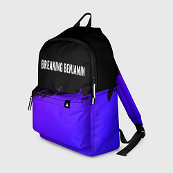 Рюкзак Breaking Benjamin purple grunge