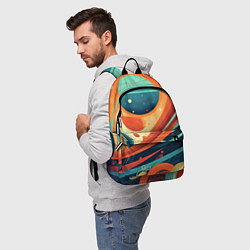 Рюкзак Абстрактный космический пейзаж: арт нейросети, цвет: 3D-принт — фото 2