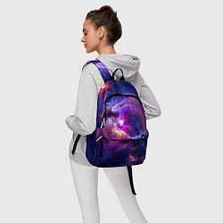 Рюкзак Небула в космосе в фиолетовых тонах - нейронная се, цвет: 3D-принт — фото 2