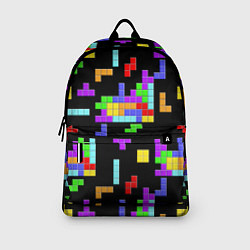 Рюкзак Неоновый тетрис на темном фоне, цвет: 3D-принт — фото 2