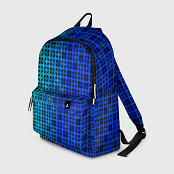 Рюкзак Сине-зеленый геометрический узор, цвет: 3D-принт
