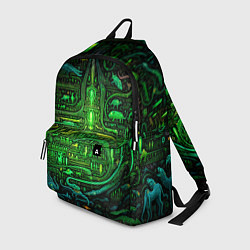 Рюкзак Психоделика в зеленом - нейронная сеть, цвет: 3D-принт