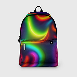 Рюкзак Неоновые радужные разводы, цвет: 3D-принт — фото 2
