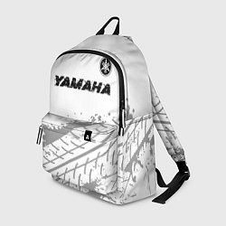Рюкзак Yamaha speed на светлом фоне со следами шин: симво