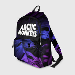 Рюкзак Arctic Monkeys neon monstera, цвет: 3D-принт