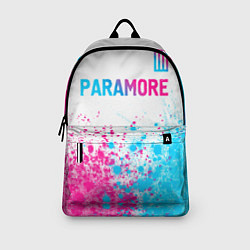 Рюкзак Paramore neon gradient style: символ сверху, цвет: 3D-принт — фото 2