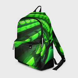 Рюкзак Green neon abstract, цвет: 3D-принт
