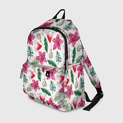 Рюкзак Арбузы, цветы и тропические листья