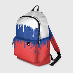 Рюкзак Флаг России - потёки, цвет: 3D-принт